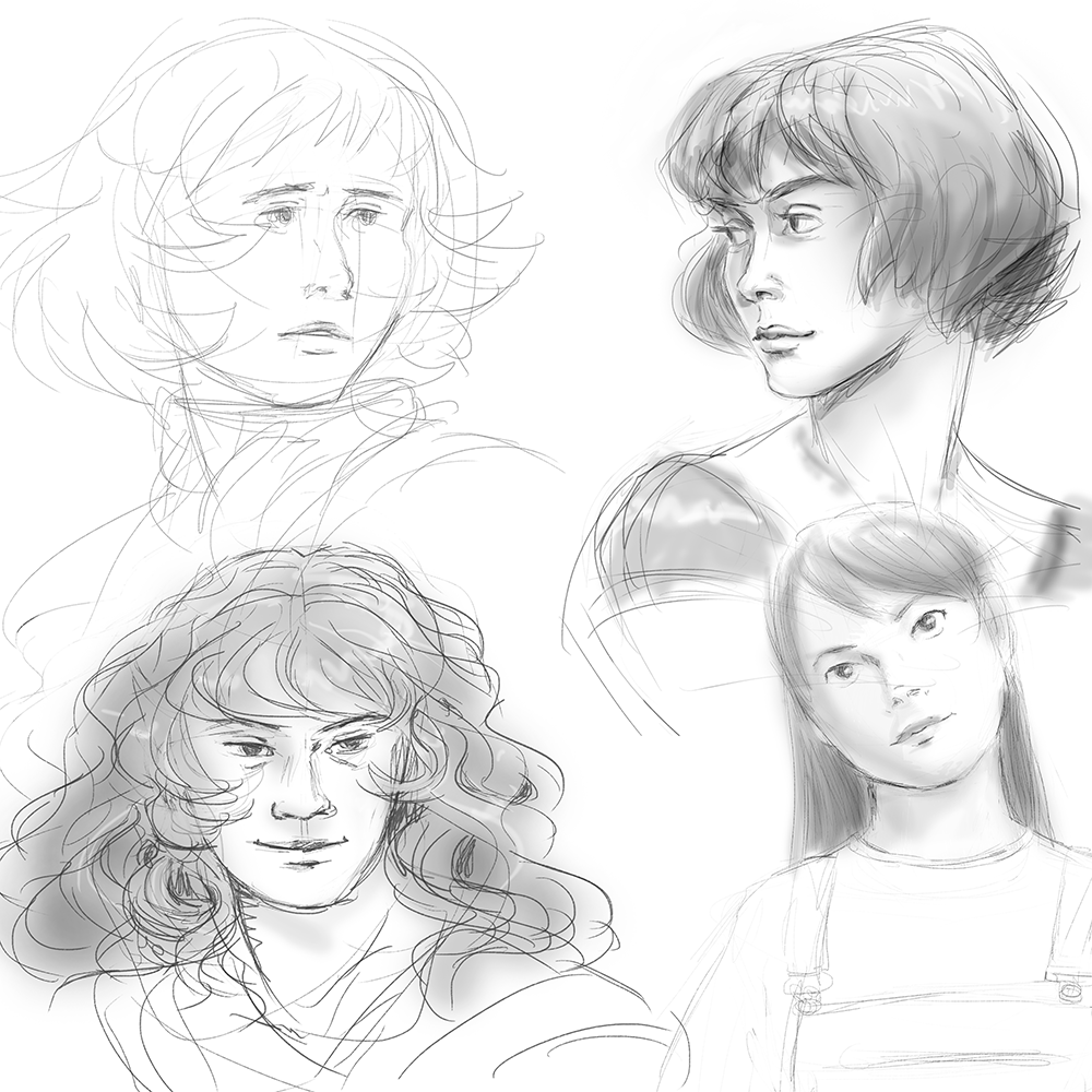 I've never used Twitter consistently, but I will try and upload more often.
#sketches #drawings #girl #portrait #carastemo #grayscale
