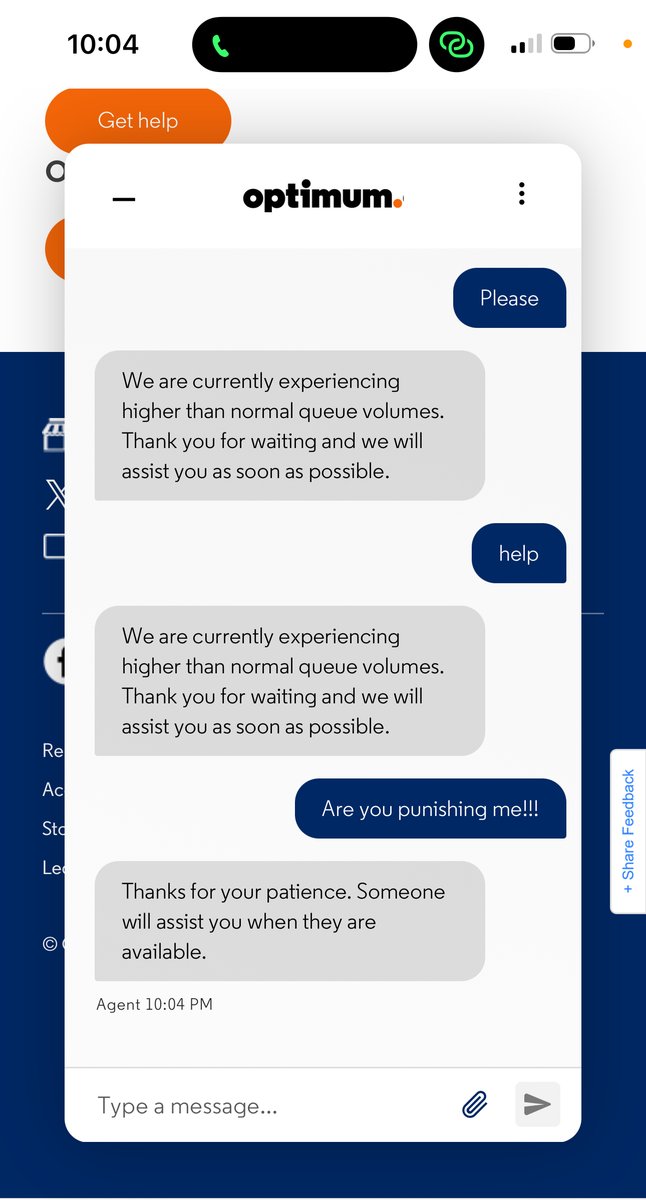 VishalDhar's tweet photo. @_dawnnmariee_ @optimum @OptimumHelp Do you think they are punishing me for speaking out:-( https://t.co/oXfqjVllpl