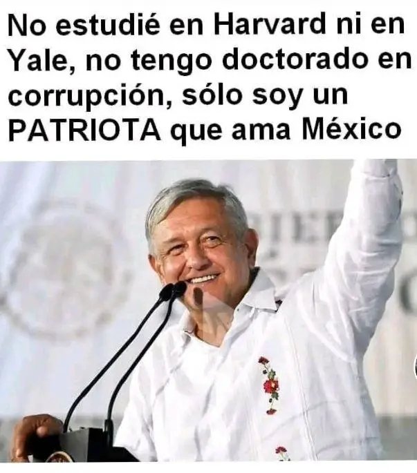 Inmenso AMLO.
¿Lo negarás?
