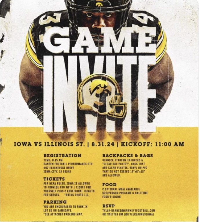 Cooper Ellsworth (@ellsworth08c) on Twitter photo Thank you <a href="/HawkeyeFootball/">Hawkeye Football</a> for an invite to their season opener! <a href="/TylerBarnesIOWA/">Tyler Barnes</a> <a href="/ScottSouthmayd/">Scott Southmayd</a> Thank you <a href="/HawkeyeFootball/">Hawkeye Football</a> for an invite to their season opener! <a href="/TylerBarnesIOWA/">Tyler Barnes</a> <a href="/ScottSouthmayd/">Scott Southmayd</a>