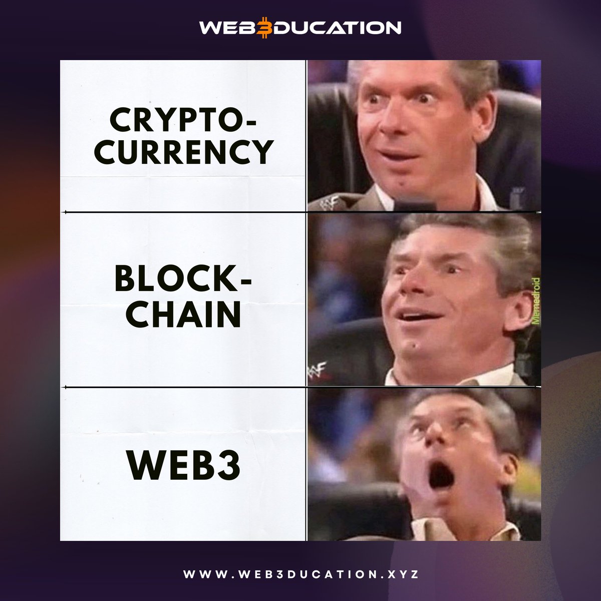 web3ducationxyz's tweet photo. Different name, same technology π§π‘
#Web3ducation #Blockchain #NFTs #web3ducation #Bitcoin #CryptoWonders #cryptocurrency #web3 #web3education #blockchain #SatoshiNakamoto #cryptomeme #web3meme https://t.co/aUsyQEPsVN