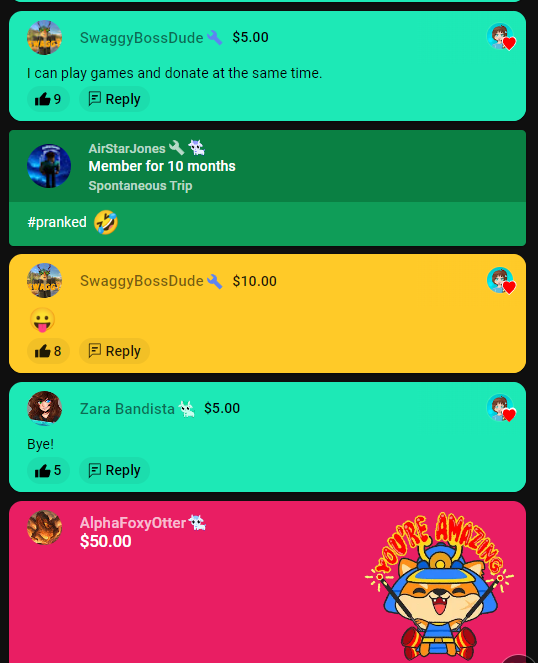 This live stream tonight was AMAZING! You all! 🤗🤗
Awesome raid from <a href="/AussieRoblox/">Aussie</a> 🎉🎉
Tons of fun in all the games 🎮🎮
Moderators you all are FANTASTIC! Thank you! 🤗💙
And the donators tonight. WOW! I have no words!
🤗💙🤗💙🤗💙

#blessed #thankyou