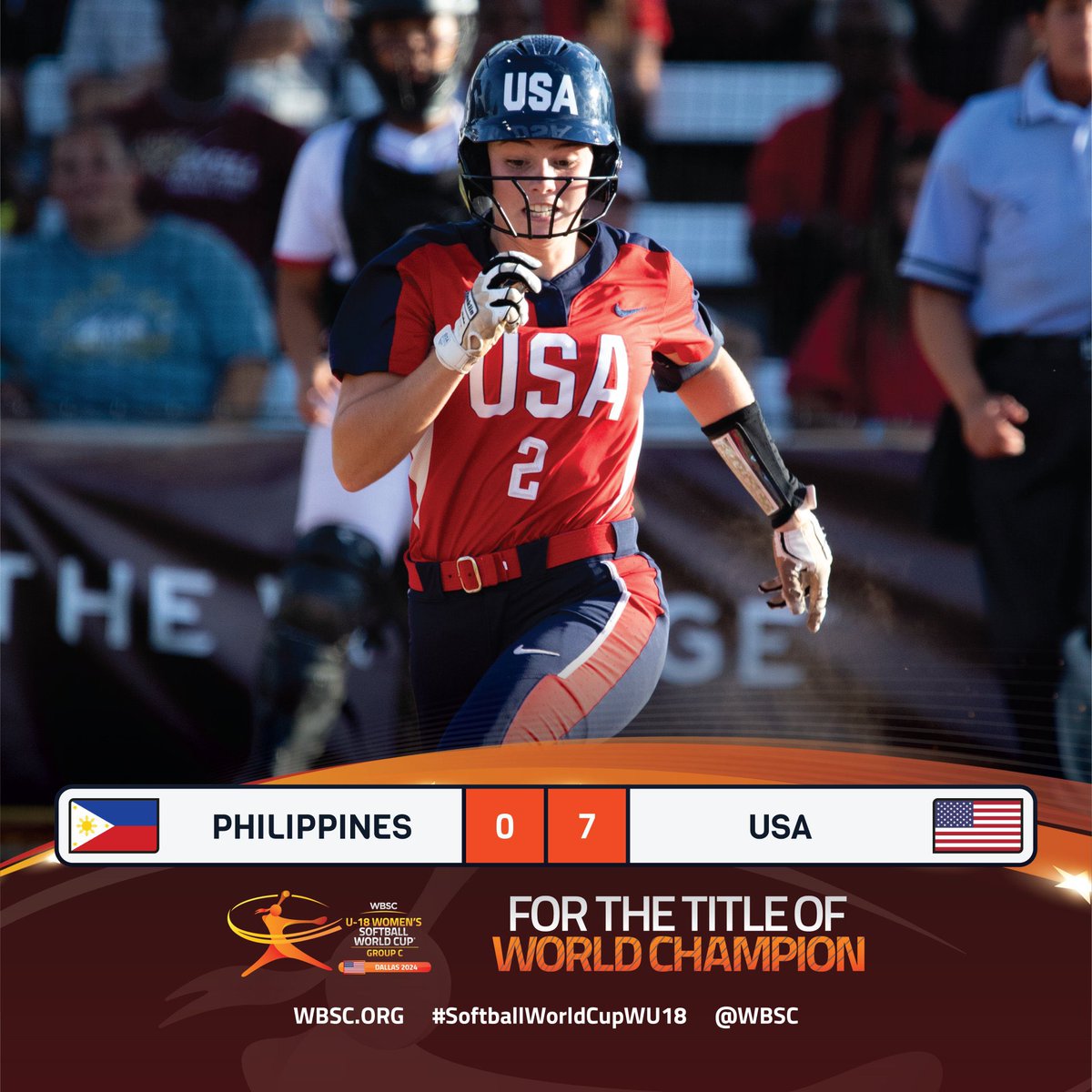 SWSoftball's tweet image. Congratulations to our very own SPARTAN @McLaineHudson1 ‼️

McLaine was on 🔥 with the USA Junior National Team during the 2024 U-18 Softball World Cup in Dallas, TX! 
.579 | 11 H | 2 Doubles | 1 HR 💣

Team USA went 6-0 &amp;amp; punched their ticket to the World Finals in 2025! 🇺🇸