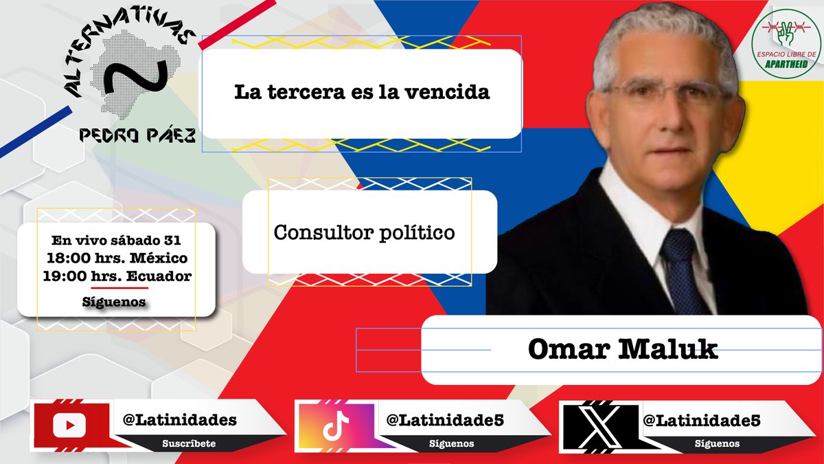 Mensaje a la opinión pública relacionado a la conversación publicada por nosotros entre <a href="/omarmaluk/">Omar MaLuk SaLem🐐</a> y Pedro Páez en nuestro programa #Alternativas emitido el 31 de agosto: youtu.be/zB4CJxMFrNcAcl…