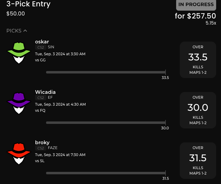 TylerBets77's tweet image. Come join @AgentPicksGG today using code StatsEdge for a $50 deposit match and a 3% winnings boost!

oskar: 34.5 on Prizepicks
Wicadia: 31 on Prizepicks
Broky: 33.5 on Prizepicks

picks.esportsagent.gg/login

🫡