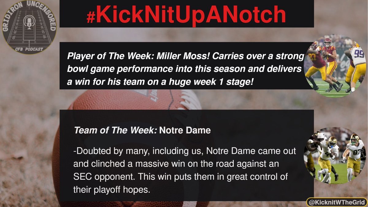 KicknitWTheGrid's tweet photo. Go check out our live episode! We had a rough pick’em week and we all lost our #Gridlocks of the week🙃😂 Then we have out #KicknitUpANotch player and team of the week! ONTO WEEK 2!
https://t.co/Y5GMCVrHWC https://t.co/BKuQLhJG0B