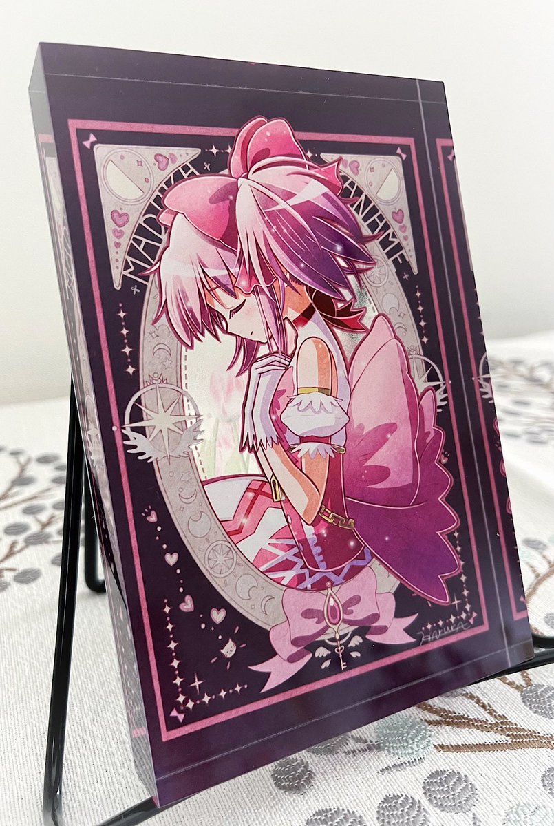 鹿目まどか 「acrylic block 【全6種】 元イラストに沢山の反応ありがとうございま」|八重ハルラ🍎のイラスト