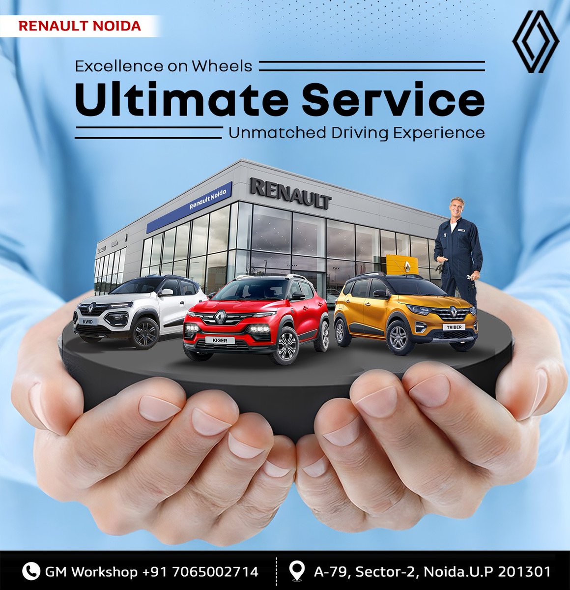 RenaultNoida's tweet photo. Keep your #Renault running like new with expert care at our #RenaultNoidaSector2 Workshop! Whether it’s routine maintenance or a quick check-up, our skilled technicians are here to ensure your car gets the best service it deserves.

👉 Book your appointment today : 📞07065002714 https://t.co/mn3Y6IjqLY