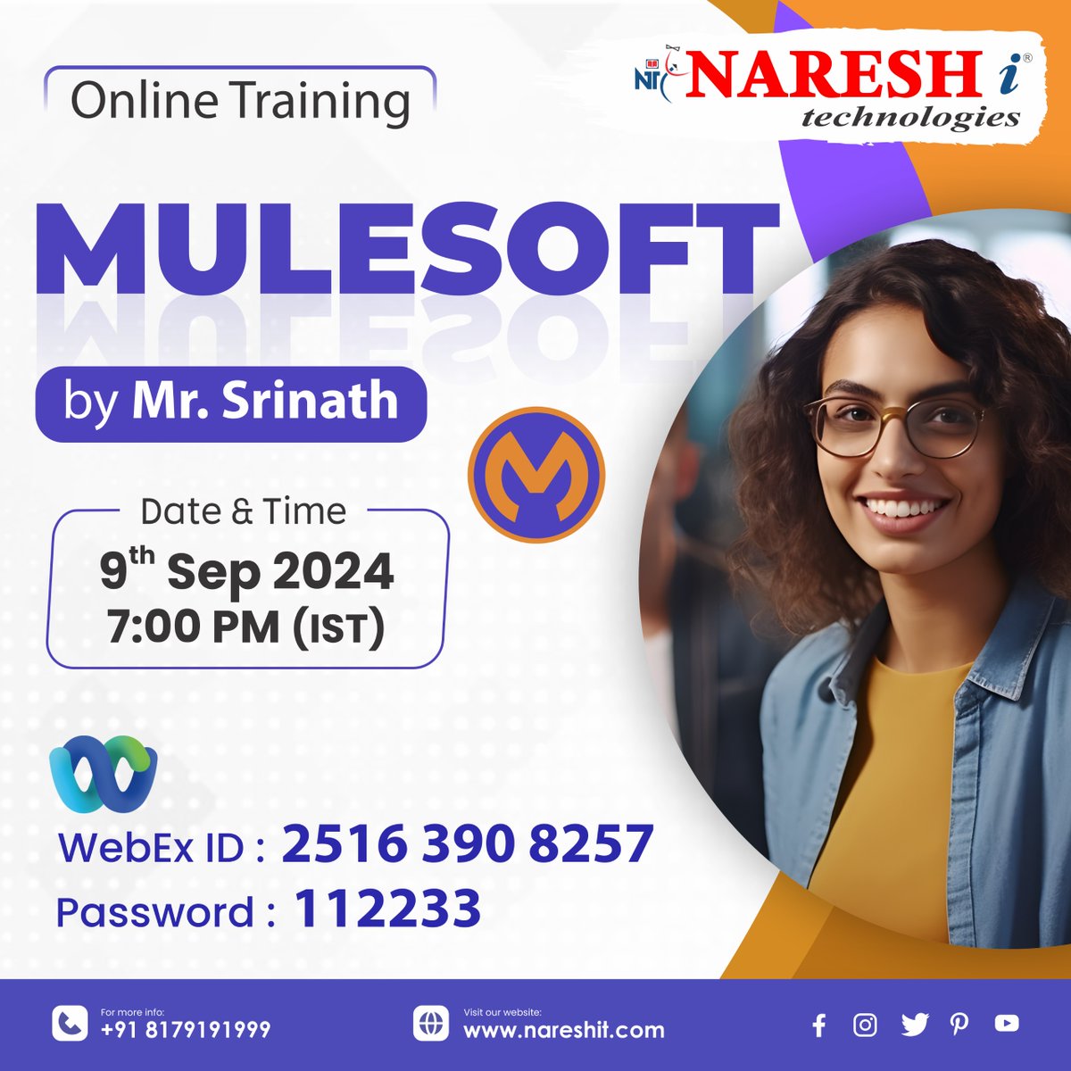nareshitech's tweet image. ✍️Enroll Now: shorturl.at/QAHfw
👉Attend Free Demo On MuleSoft by Mr. Srinath
📅Demo on: 9th Sep @ 7:00 PM (IST).
For More Details:
🌐Visit: nareshit.com/courses/muleso…

#java #mulesoft #springboot #framework #soap #restful #webservices #software