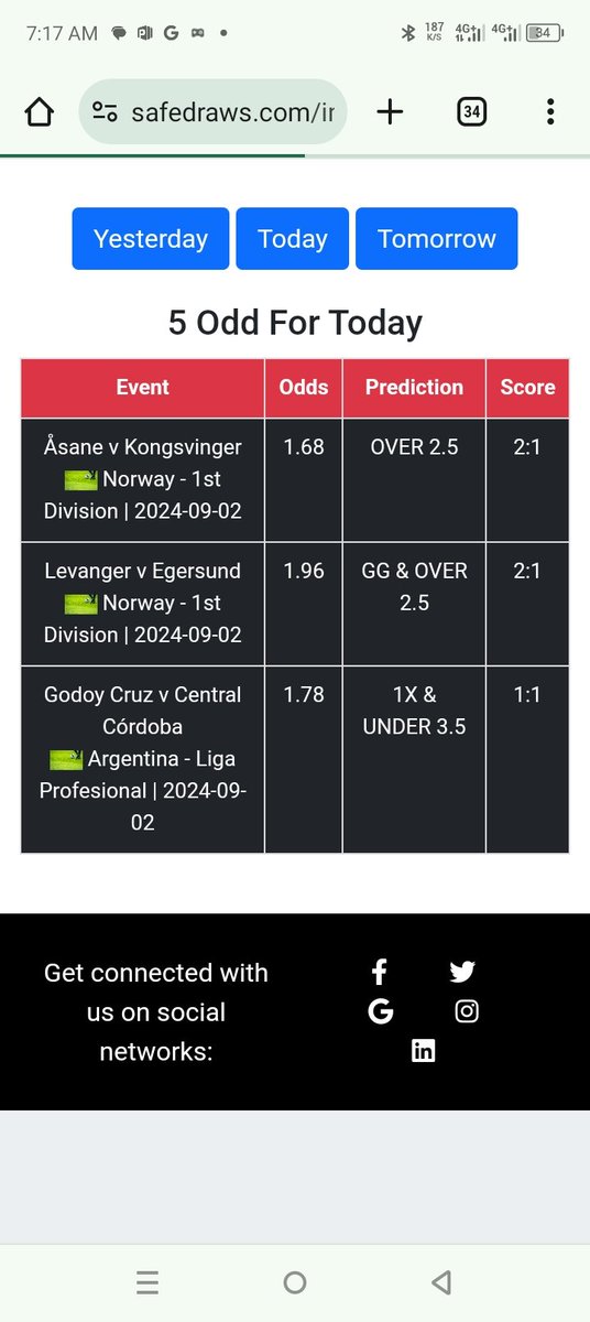 safedraws's tweet photo. 5 odd Premium/Basic game was lit 🔥yesterday. 

Visit https://t.co/J0Xa6A1gwN for more bankable games.safedraws #safepredictions #suregames #afcon #bestpredictionwebsite https://t.co/iTj8neKXMn