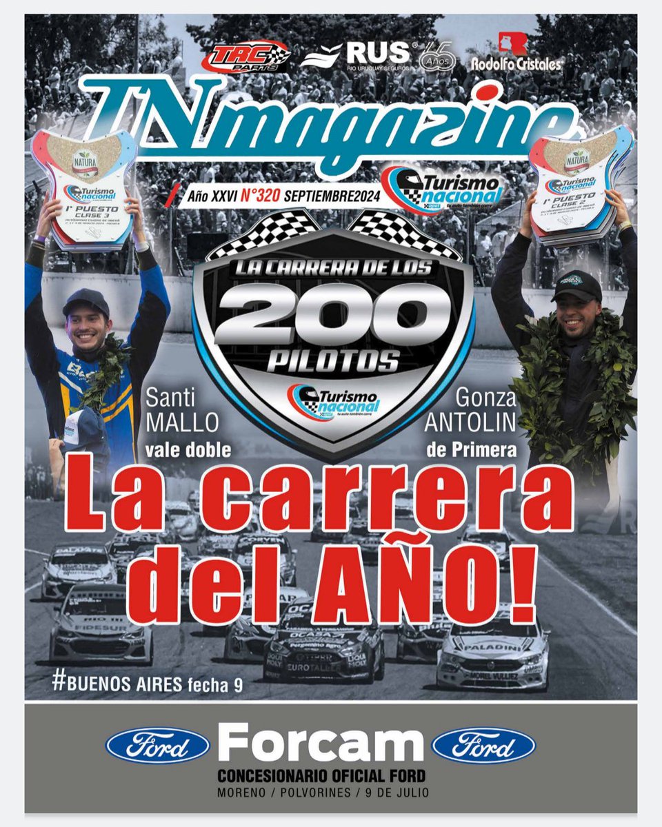 SE VIENE LA CARRERA DE LOS 
200 PILOTOS
Entérate de toda la previa de <a href="/prensatn/">TN</a>
link bit.ly/3Z8gRG0