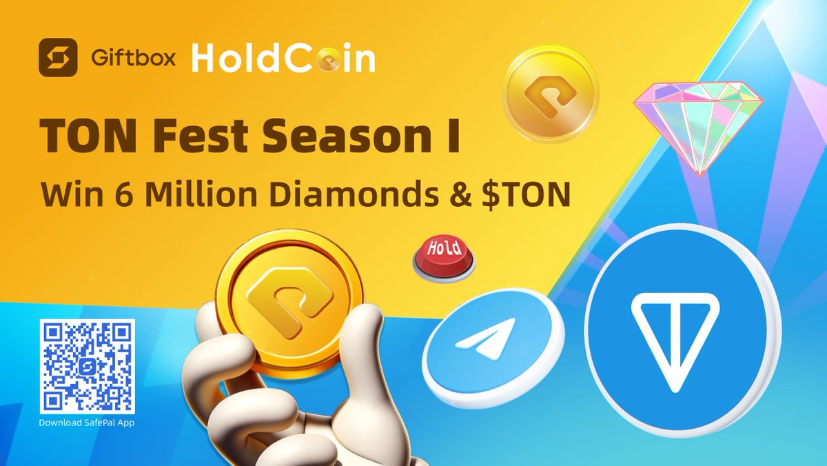 🚀 TON Fest Season 1 heats up with @HoldCoinGo 🎉 💥Win 6 Million Diamonds  & $TON 🔥The longer you “hold”, the more you are rewarded 📆Sept 3-Sept 8,  4 AM UTC 📚https://t.co/tjgZfsjsG9
