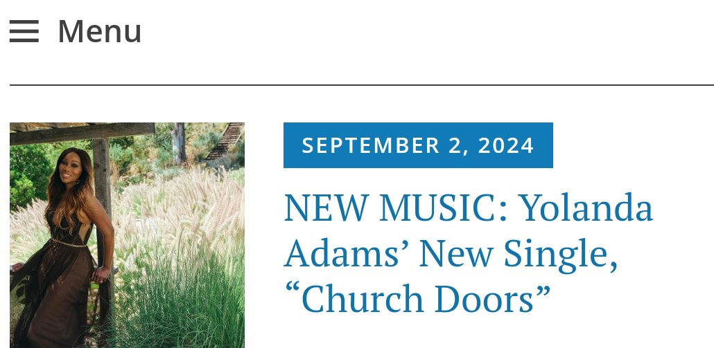Aj3Report's tweet image. NEW MUSIC: @yolandaadams ' New Single, "Church Doors". Check out story on my website or Facebook page. #yolandaadams #churchdoors #multiplatinum #contemporarygospel #gospelmusic
instagram.com/p/C_cDOEuMTst/…