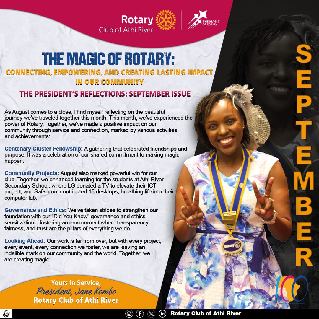 Rotary Club Of Athi River tweet media