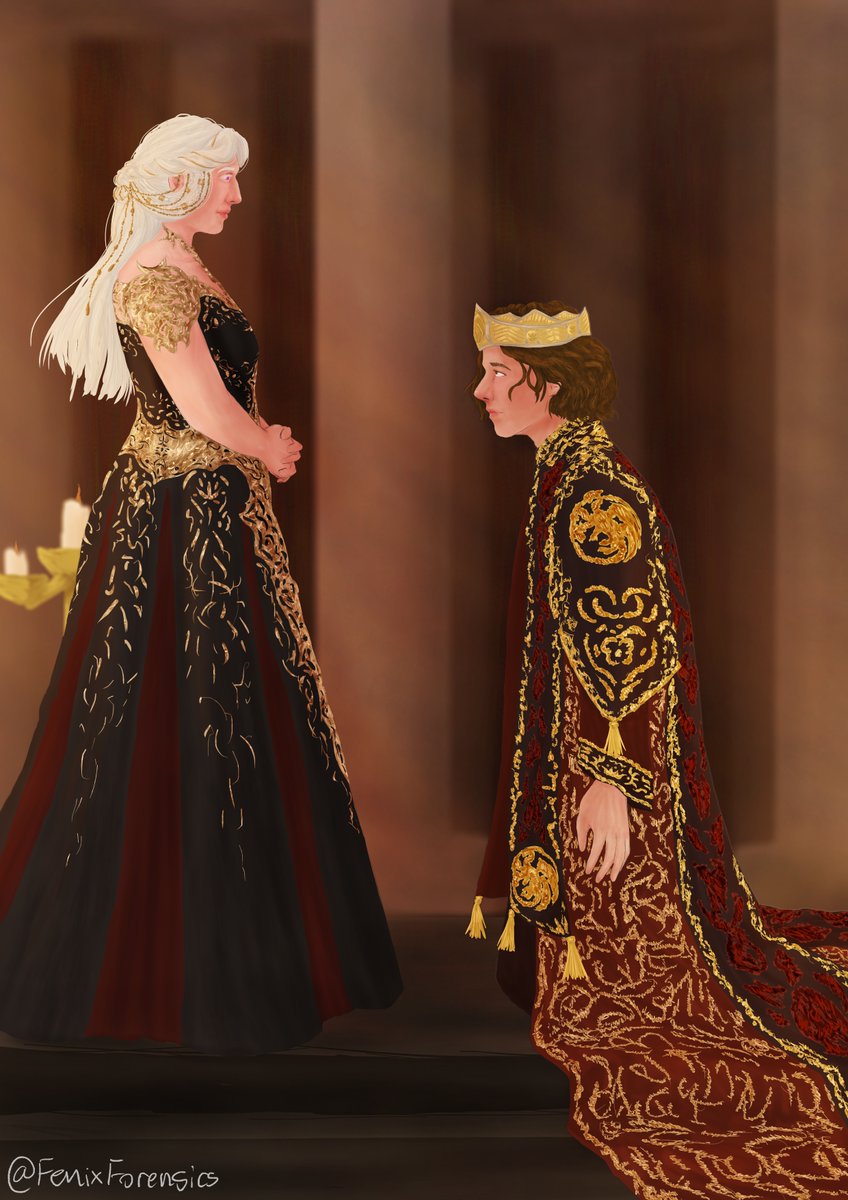 ngl i kind of want to do another piece like this with a what if future but who tf do i draw instead of nyra and jace
#hotd
