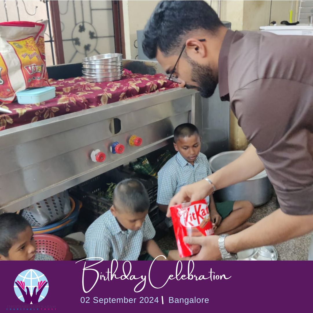 _tkct_'s tweet image. 🌟 On the occasion of his birth anniversary, our TKCT Founder, Mr. J. Bharaniidharan, generously provided food to an orphanage in Bangalore on 2nd September 2024. 
🎉TKCT wishes Mr. Bharaniidharan a wonderful birth anniversary and continued success in all his endeavors! 🎂✨