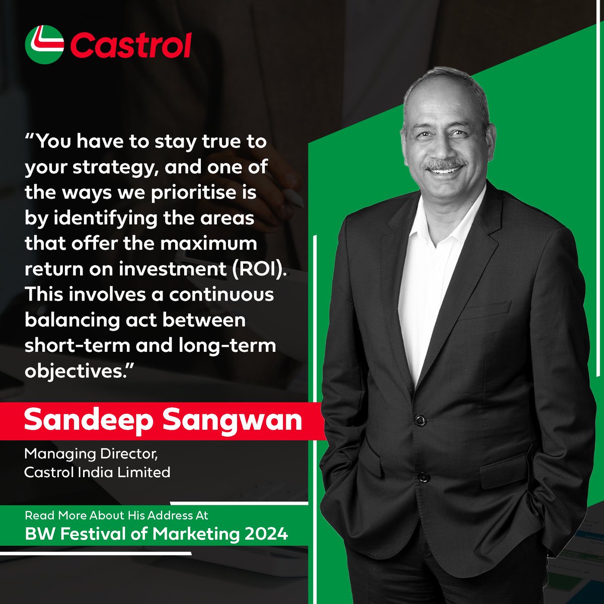 In his keynote address at the BW Festival of Marketing 2024, our MD, Sandeep Sangwan, emphasized the importance of balancing strategic consistency with adaptability, focusing on high impact areas, and aligning leadership. Read more https t In his keynote address at the BW Festival of Marketing 2024, our MD, Sandeep Sangwan, emphasized the importance of balancing...