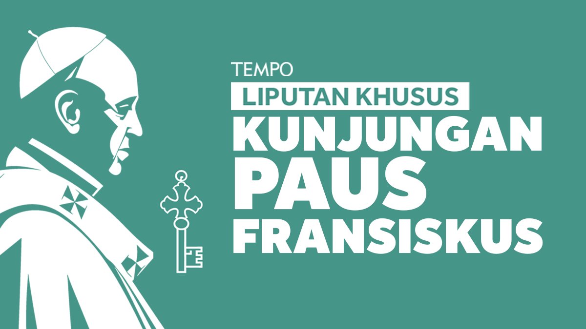 tempodotco's tweet photo. [LIVE THREAD]

Paus Fransiskus resmi memulai lawatannya ke Indonesia hari ini, mengusung visi dari tiga ensiklik yang berfokus pada perdamaian. Kunjungan Paus ini akan menjadi peristiwa penting bagi bangsa kita. 

Pantau kegiatan Paus di Indonesia dalam #LiveThread di bawah ini👇