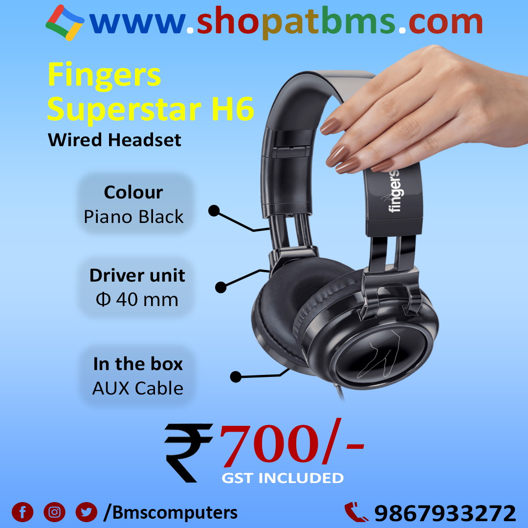 BmsComputers's tweet photo. #finger #fingerssuperstarh6 #wiredheadset #headset #headphone https://t.co/WjPE2XdLqA