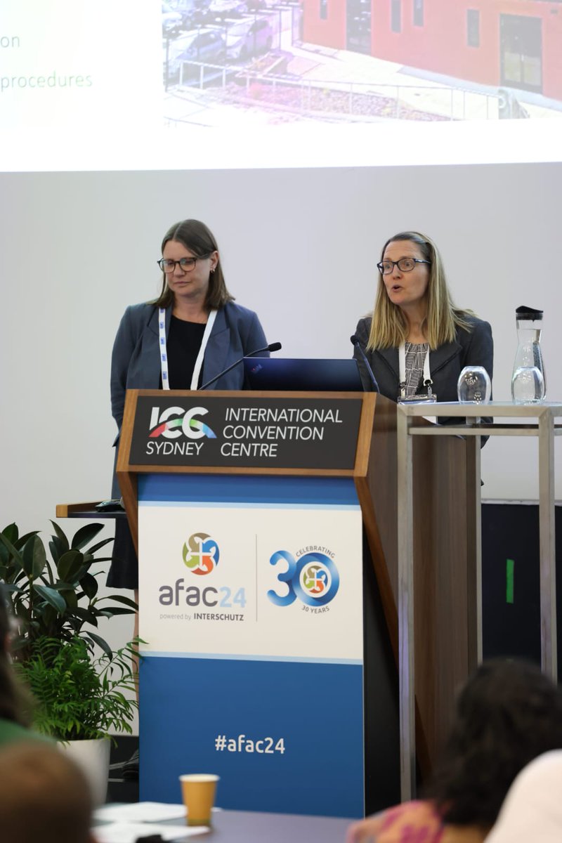 AFAC (@afacnews) on Twitter photo Dr Briony Towers from <a href="/Leadrrr1/">Learning Ecologies for Action on DRR & Resilience</a> and Dr Erica Kuligowski from <a href="/RMIT/">RMIT University</a> discuss the importance of leadership in school emergency management through a research case study. #AFAC24 #research #innovation Dr Briony Towers from <a href="/Leadrrr1/">Learning Ecologies for Action on DRR & Resilience</a> and Dr Erica Kuligowski from <a href="/RMIT/">RMIT University</a> discuss the importance of leadership in school emergency management through a research case study. #AFAC24 #research #innovation