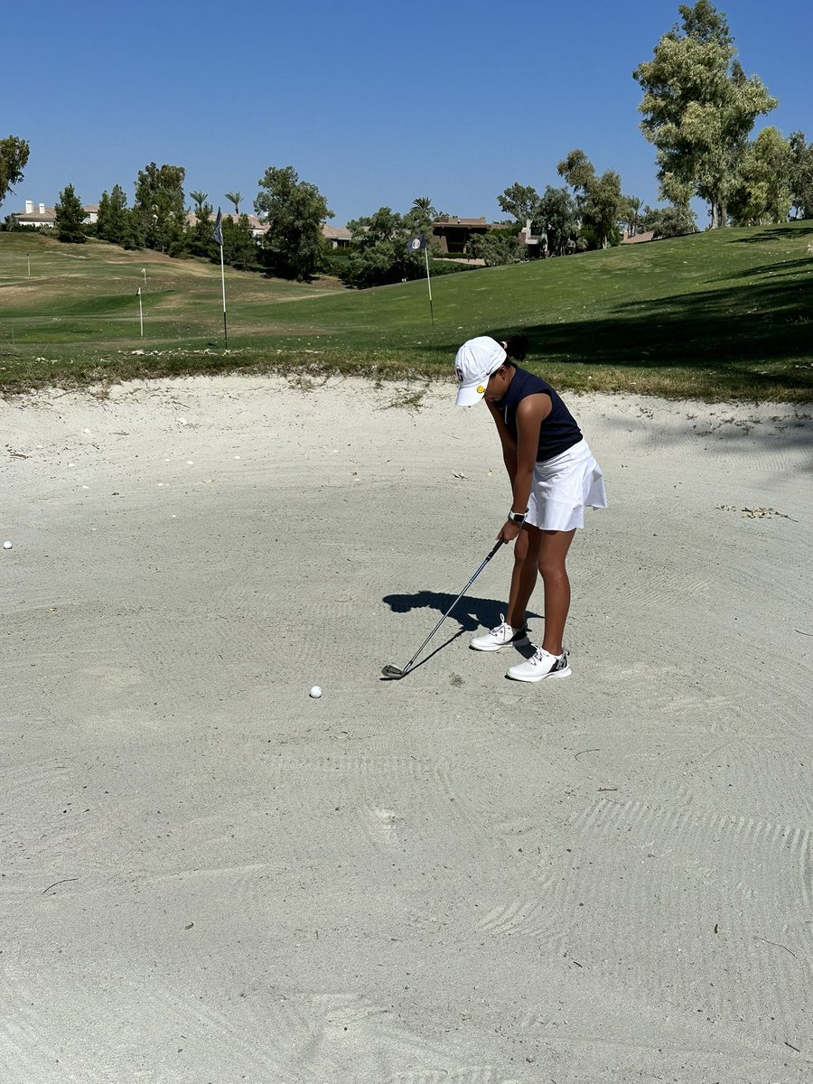 KayKayGolf's tweet photo. Fairway bunker work today with a young golfer. It’s a joy to coach her and see her build her golf skills!  #invitedclubs #GaineyRanchGolfClub #LPGAprofessionals https://t.co/vmdeXDXfbS