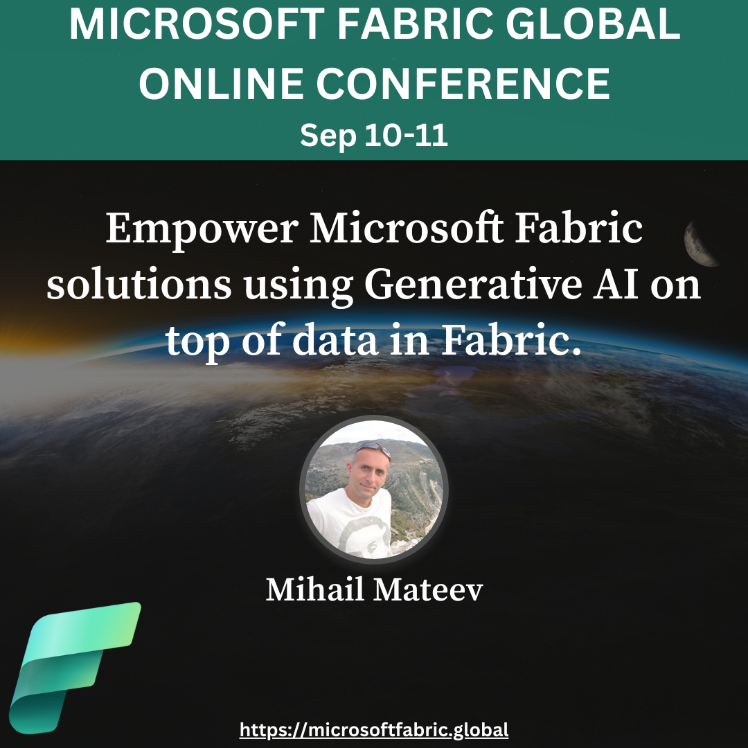 david_alzamendi's tweet photo. Looking forward to hearing from our conference speakers like Mihail. Which sessions will you be joining?

Get your free ticket here:
https://t.co/WpHXmeewnh

#data #microsoft #microsoftfabric #actionabledataanalytics https://t.co/8DhdOpxdjs
