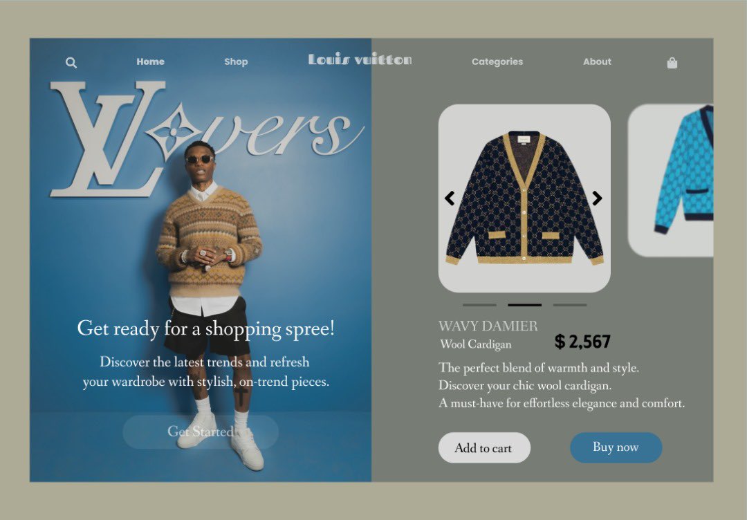 TTfkay's tweet photo. Day 1 of 14 - #DailyDesignChallenge 
Kicking off my design journey with a sleek luxury shopping interface! Big thanks to @Designcomrades .Drop your thoughts—I’d love to hear your feedback! #UXDesign #UIDesign #DesignCommunity #figma #Wizkid #uidesign https://t.co/9ry3eJ0LbN