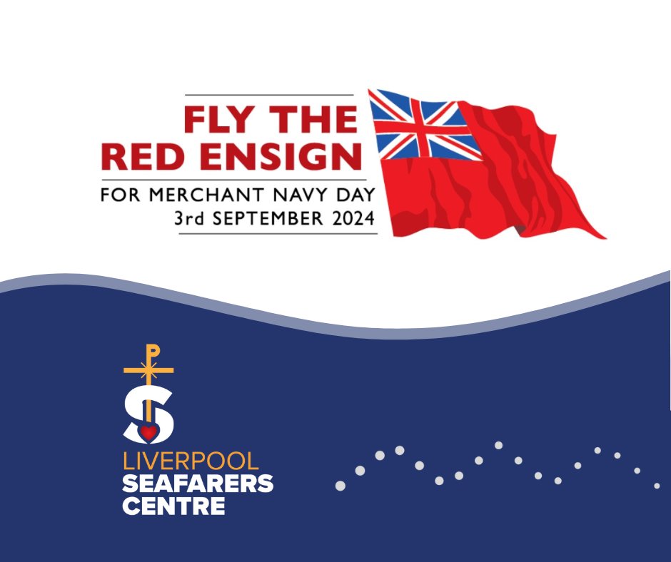 🌊 Today, we're proudly displaying the #RedEnsign on our social media to honour the vital contributions of our #MerchantNavy seafarers. Join us in celebrating this important day by sharing this post of the Red Ensign! 🌊 ❤️ 

#MerchantNavy #SeafarerCharity #Liverpool