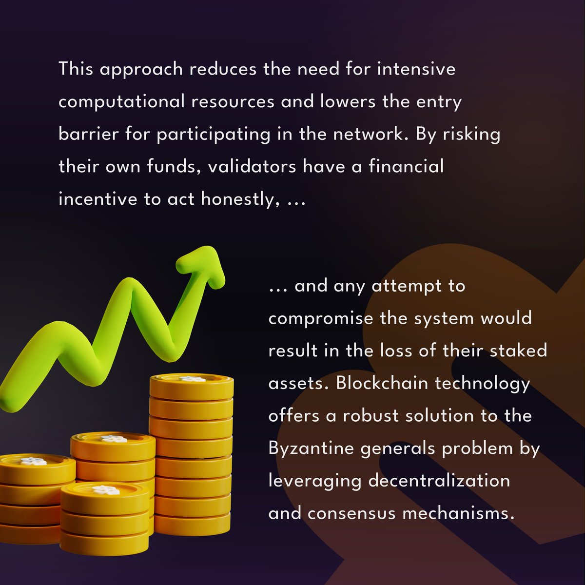 web3ducationxyz's tweet photo. [3/3] Blockchain technology uses a decentralized ledger to achieve agreement among participants. It relies on consensus mechanisms to validate and record transactions securely. 🛡️🔐

#Web3ducation #Blockchain #NFTs #Bitcoin #cryptocurrency #web3 #web3education #SatoshiNakamoto https://t.co/z9FqzNtOVi
