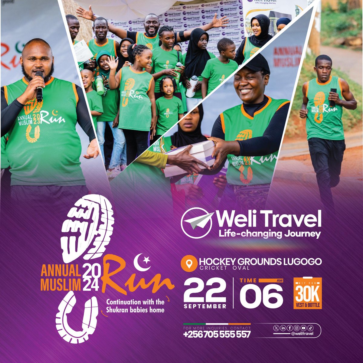 Weli updates 🔥:

Lace Up for Love❤
Run with us and help provide hope and care to abandoned babies in Uganda. Let's make a lasting impact together.
#welitravel 
#RunForACause
#CommunityForChange
#HopeForBabies.