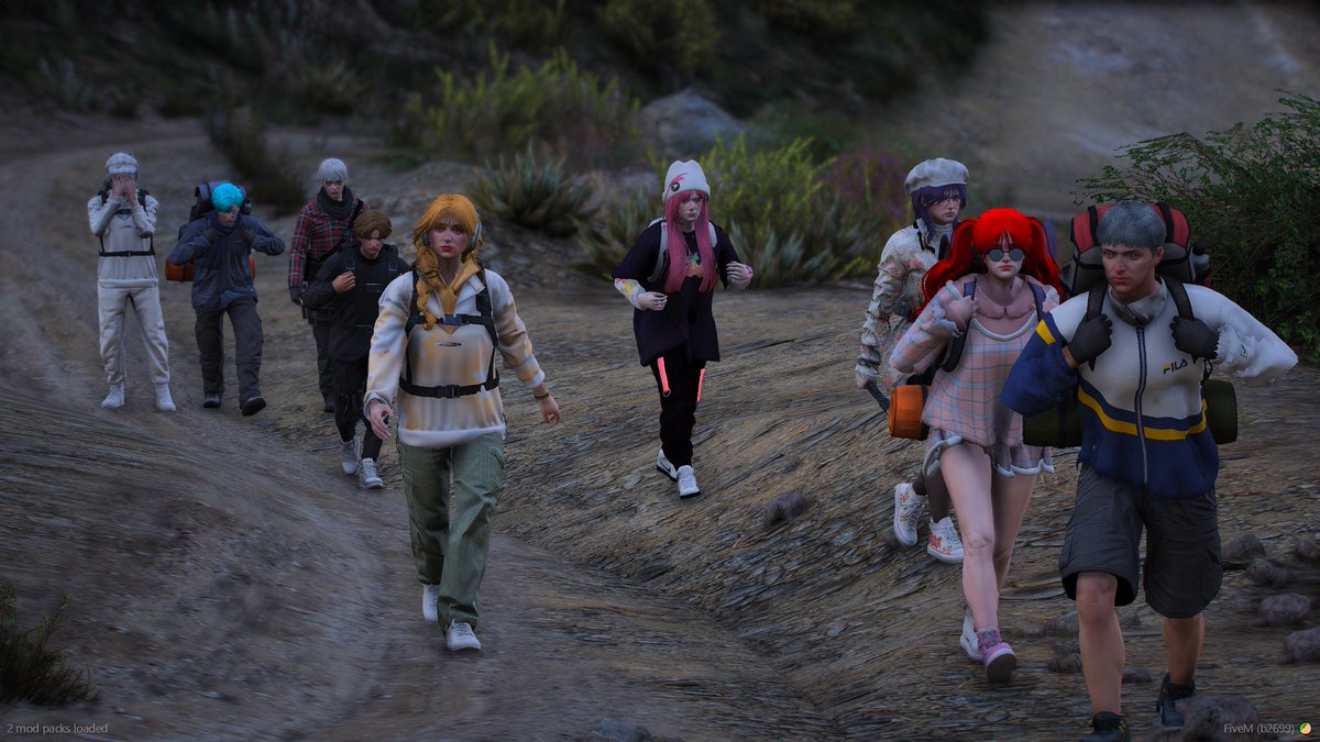 chiirikawrr's tweet image. fun family hike!! 🫶🏻

#KalaRoleplay
#GTAVRP