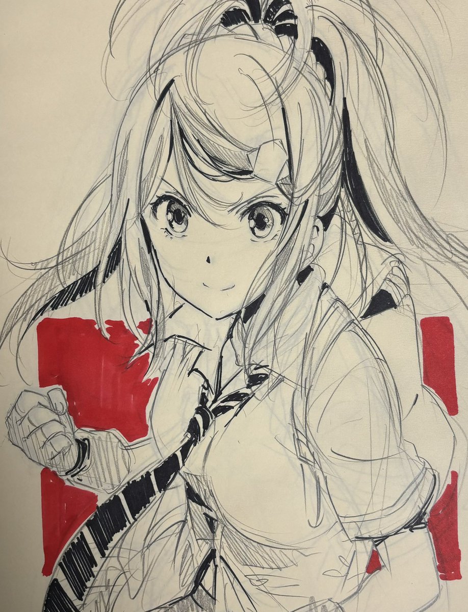 gotoujio's tweet photo. この娘を描いてたんじゃないかな。
放送は翌年だったかな。
 #おまいら15年前何してたよ
#一騎当千XX https://t.co/rq900VAi5D