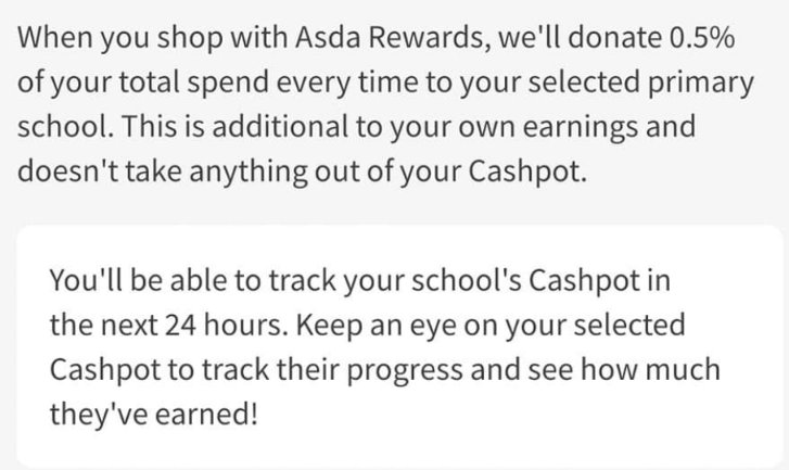 ‼️If you have the Asda rewards App please add Wild Bank into your chosen school for cash pot for schools, we will receive a donation of your spend every time &amp; it doesn't affect your rewards either!!! So it's a super easy way to raise some funds for our school . . . 👏🏻💙‼️