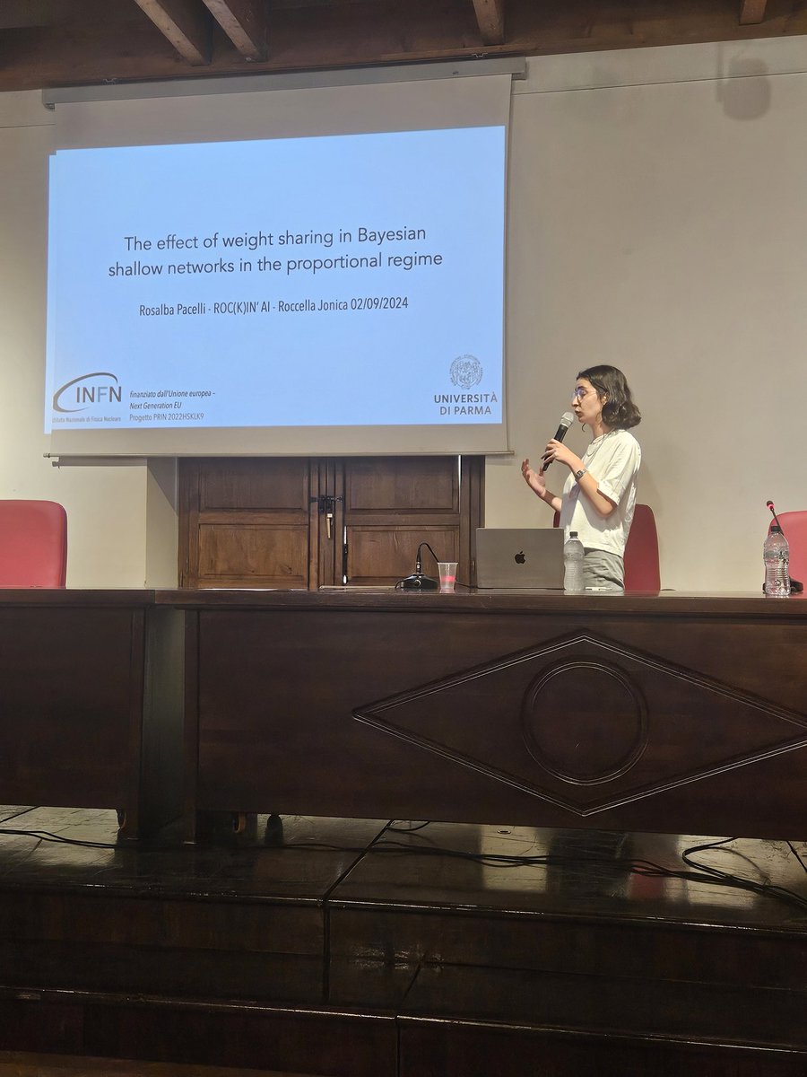 carlolucibello's tweet photo. #RockinAI #Roccella Day 1 Contributed Talks: Justin Ko, Rosalba Pacelli, Yatin Dandi, Gianmarco Perrupato https://t.co/E41bhHjacM