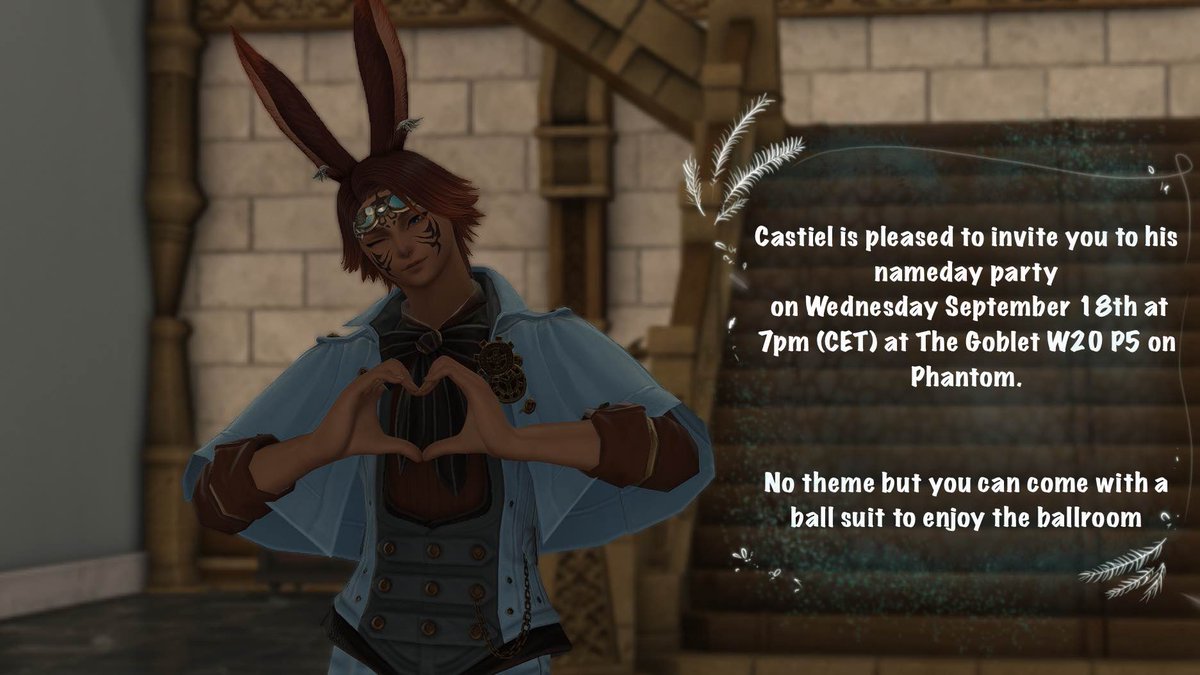SolochiIf's tweet photo. Hey there ! 
It is time to invite you all at my first party ! Let's celebrate my birthday together in my house !
I can't wait to see you all this September 18th !

Let's use this tag to share screenshots and more ! #garleanbunnamedayparty https://t.co/rGFJ7CoOX6