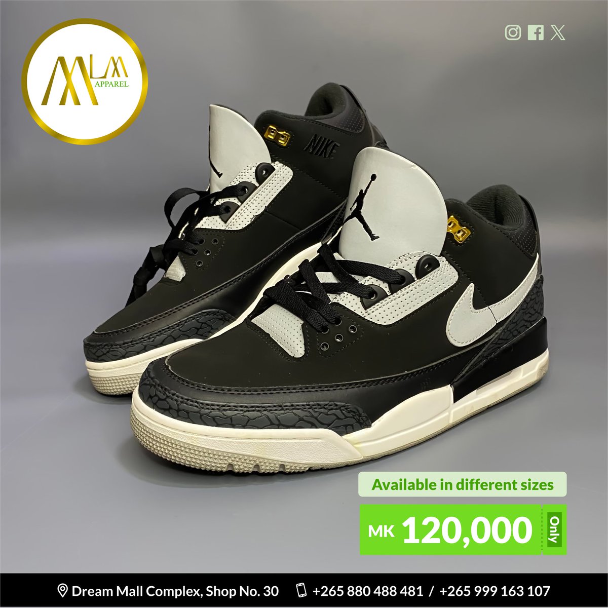 mlmapparelmw's tweet photo. Command attention with every step. Visit us and find your perfect pair.

📍 Dream Mall Complex near Gateway Mall

📱 Call/WhatsApp +265880488481

#MLMApparel #Lilongwe #Malawi #apparel #menshoes #leather #pair #shoes #adidas #jordan #mensfashion https://t.co/N2WfllBXsT