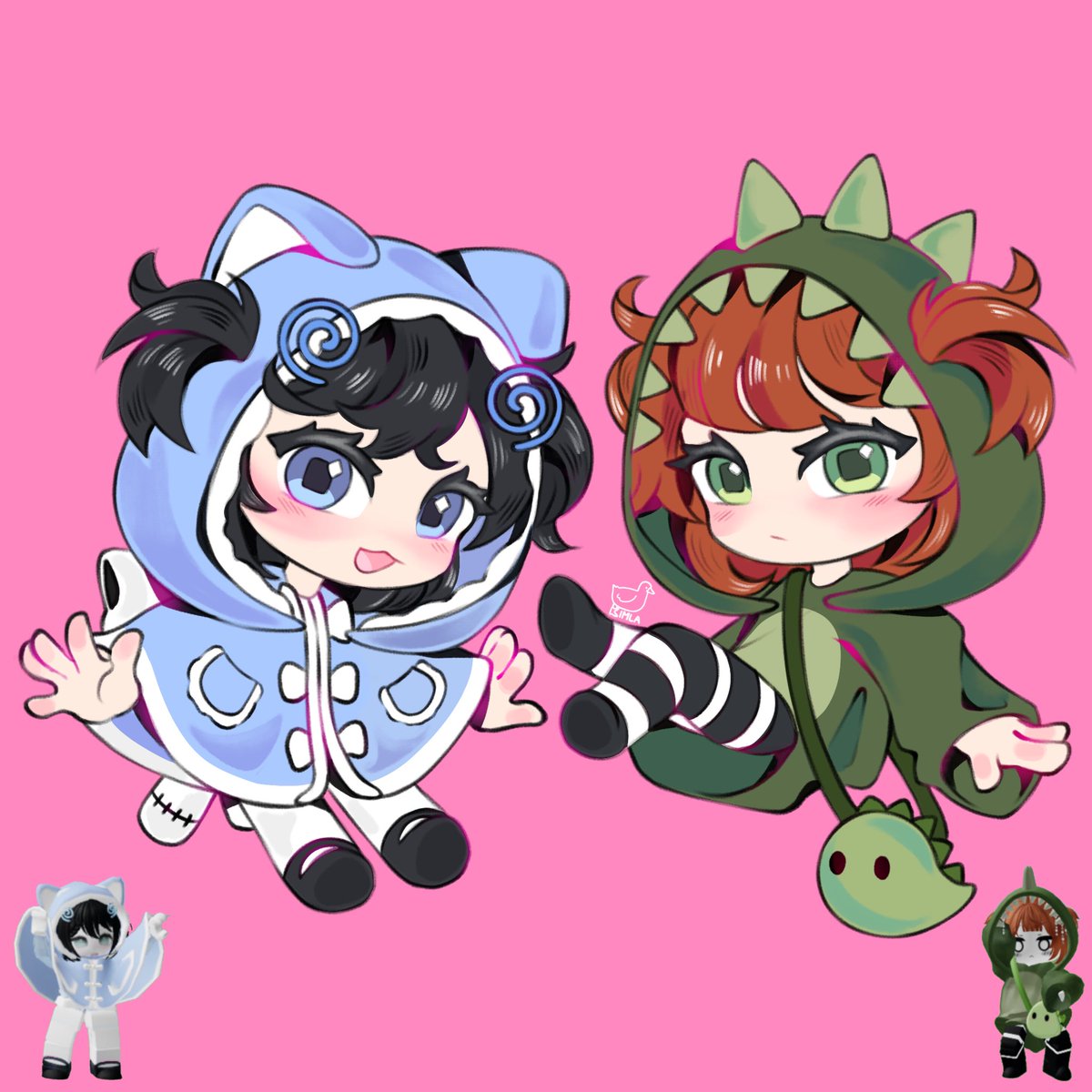 our roblox avatars RAAAAAAAGGHHH!! collab with <a href="/zanchirarin/">zan🎐 doing comms (slow)</a> <33