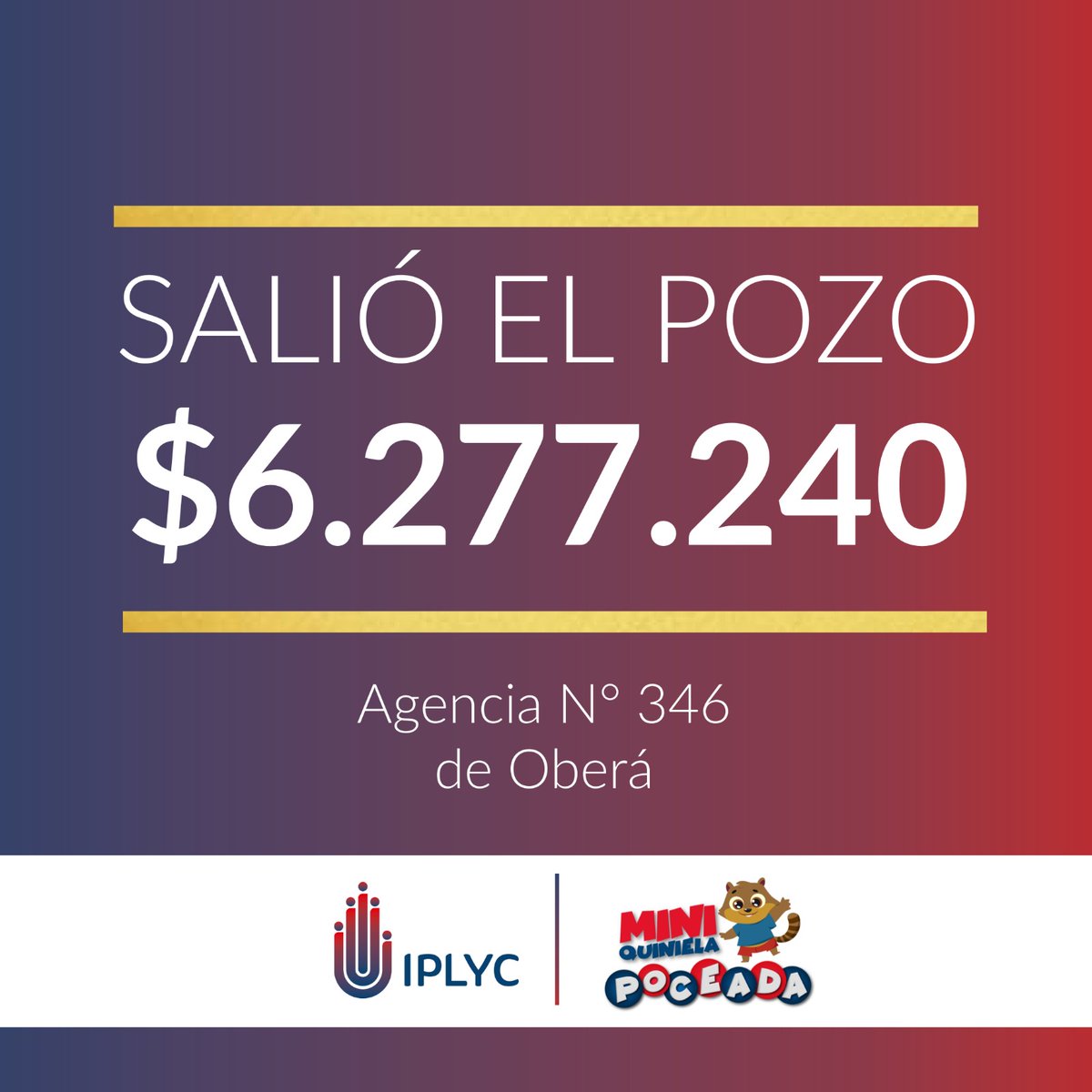 misionesptodos's tweet photo. Septiembre arrancó con un ganador de la Mini Poceada
https://t.co/cCTjK2MmOf
#Iplyc, #MiniPoceada, #Misiones  @iplyc https://t.co/qBQ6X5cWrJ