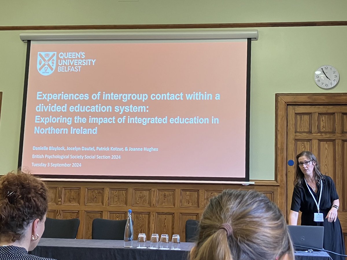 Jocelyn Dautel (@dauteljocelyn) on Twitter photo Fabulous talk by <a href="/blaylockd1/">Danielle Blaylock</a> on developmental trajectories of Intergroup contact and positive social attitudes in post-primary integrated schools in Northern Ireland <a href="/QUBPsych/">QUB - School of Psychology</a> <a href="/QUBciir/">Centre for Identity and Intergroup Relations</a> <a href="/socialpsychUK/">BPS Social Psychology Section</a> <a href="/niciebelfast/">NI Council for Integrated Education (NICIE)</a> <a href="/IEFNI/">Integrated Education Fund</a> Fabulous talk by <a href="/blaylockd1/">Danielle Blaylock</a> on developmental trajectories of Intergroup contact and positive social attitudes in post-primary integrated schools in Northern Ireland <a href="/QUBPsych/">QUB - School of Psychology</a> <a href="/QUBciir/">Centre for Identity and Intergroup Relations</a> <a href="/socialpsychUK/">BPS Social Psychology Section</a> <a href="/niciebelfast/">NI Council for Integrated Education (NICIE)</a> <a href="/IEFNI/">Integrated Education Fund</a>