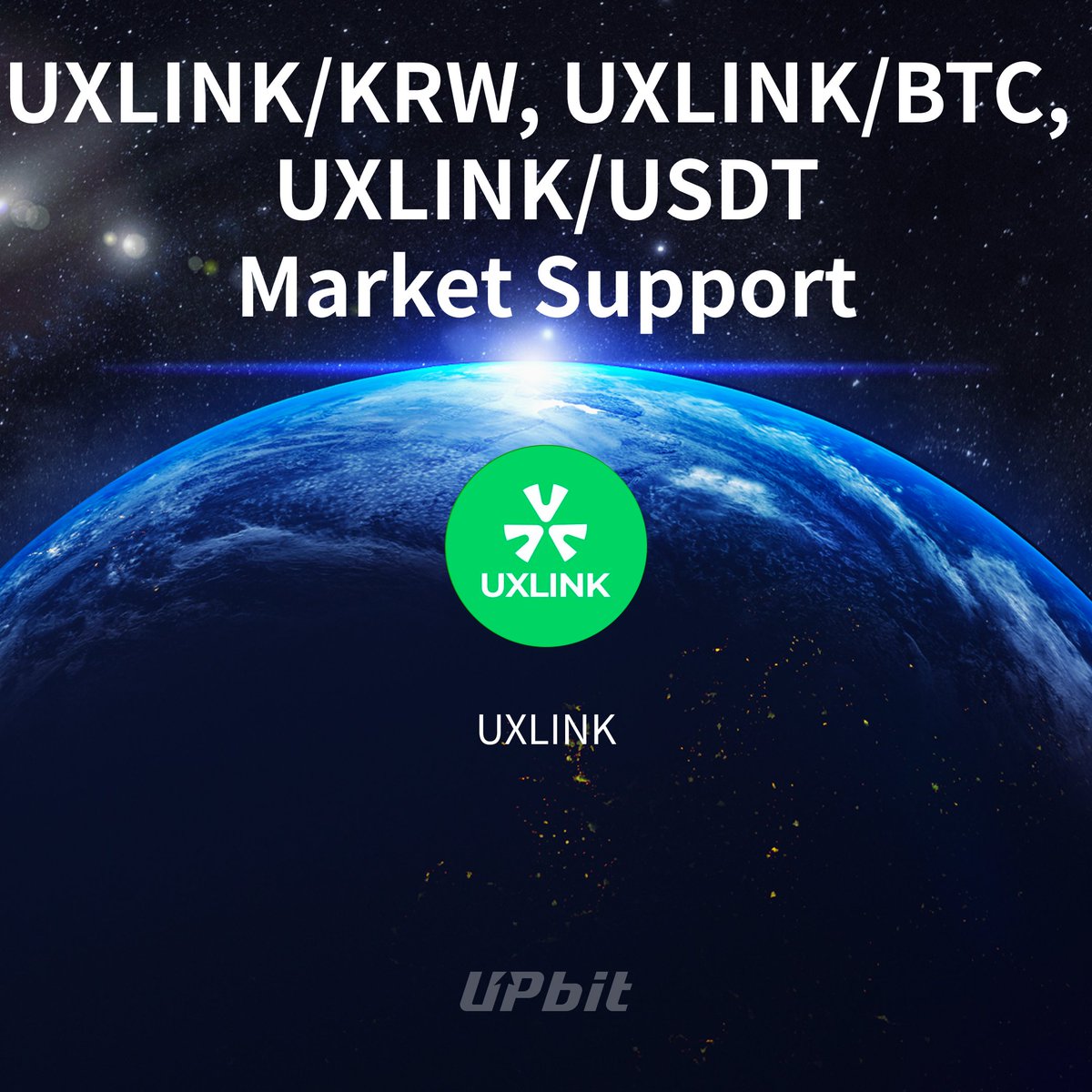신규 디지털 자산 유엑스링크(UXLINK) 거래지원 안내

✅ 지원 마켓: KRW, BTC, USDT 마켓
📅 거래지원 개시 시점: 2024-09-03 22:00 예정

🔗 공지 바로가기:
upbit.com/service_center…

#Upbit #UXLINK