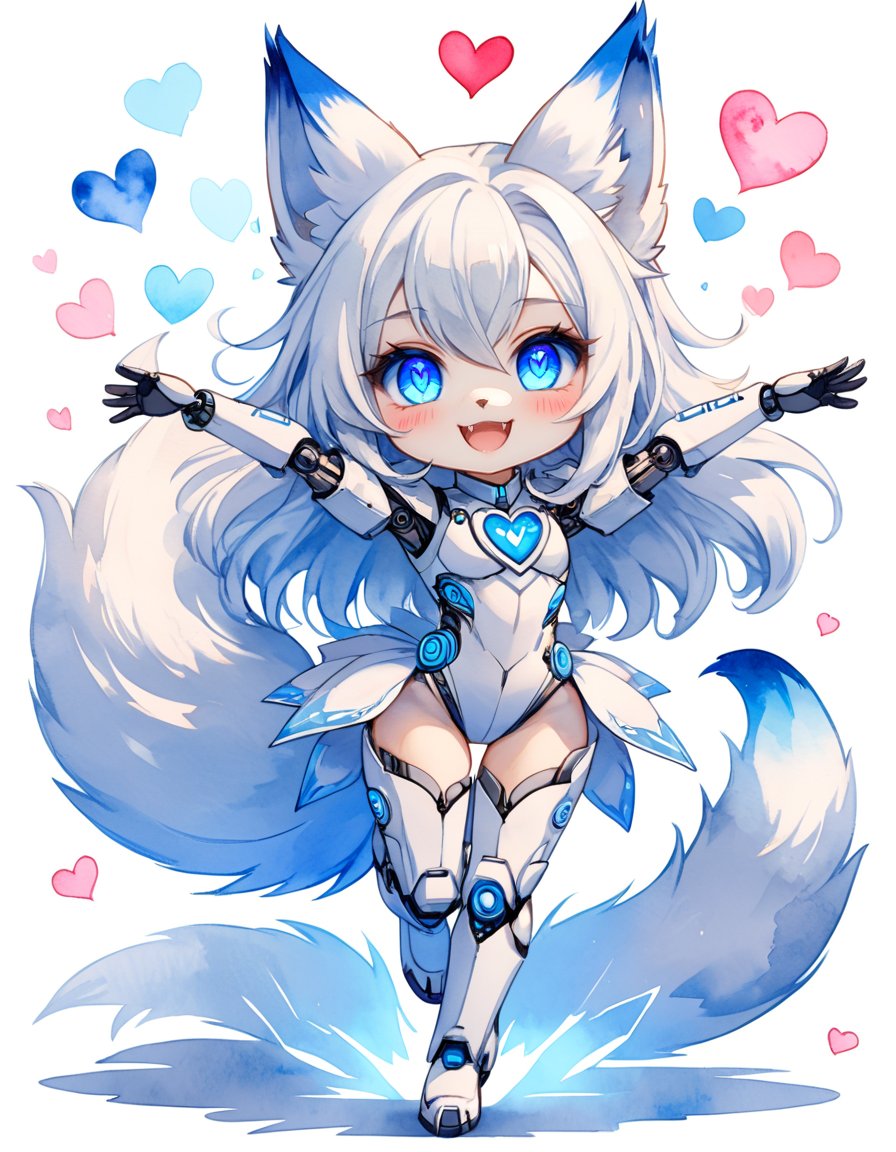 aya2uki's tweet photo. 『みにきゃら化』
 
帰宅してあとはまったりタイム🦊
昨日、ミニキャラが出来たから加筆修正してみた
ふとましい脚が可愛い🤣

#AIart #フォローした人フォロバする https://t.co/1vaQpZqnSD