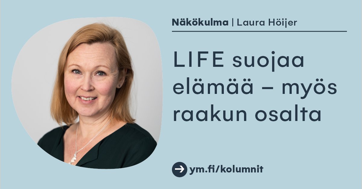 "Ympäristöministeriössä on tehty pitkäjänteistä ja ansiokasta työtä LIFE-rahoitusvälineen hyödyntämiseksi Suomen luonnon ja ympäristön hyväksi", kirjoittaa tutkimusjohtaja Laura Höijer.

LIFE on parantanut myös raakun elinolosuhteita.

Näkökulma: ym.fi/-/life-suojaa-… 

#raakku
