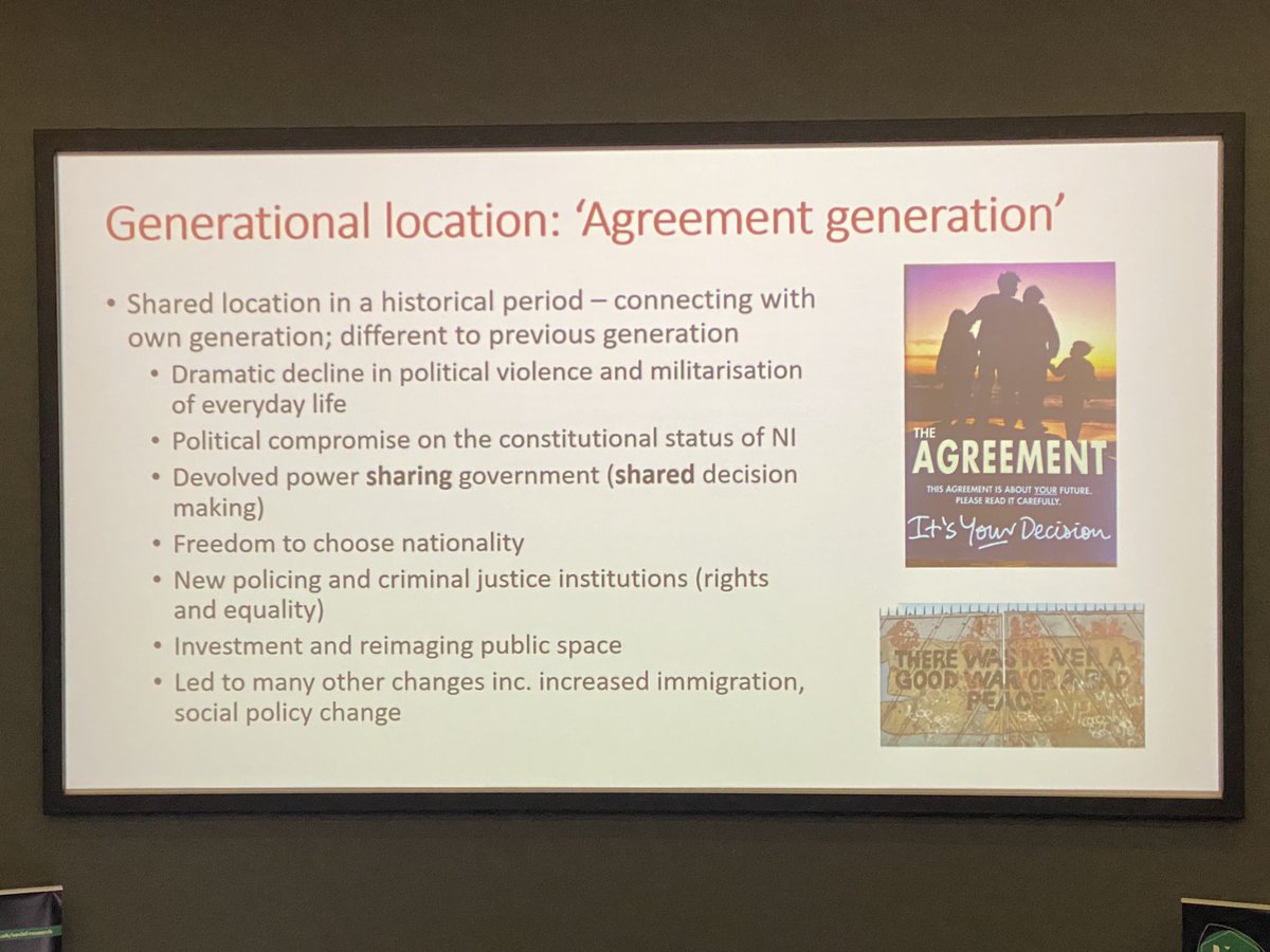 Dr Frances Howard (@fhowardng) on Twitter photo Great opening keynote from <a href="/siobhanmc74/">Siobhan McAlister</a> sharing intergenerational research from the ‘Ceasefire generation’. Asking what is it like to be a young person in a post-conflict society? Important conflict legacy research #UUStopTheClock #YouthStudies Great opening keynote from <a href="/siobhanmc74/">Siobhan McAlister</a> sharing intergenerational research from the ‘Ceasefire generation’. Asking what is it like to be a young person in a post-conflict society? Important conflict legacy research #UUStopTheClock #YouthStudies