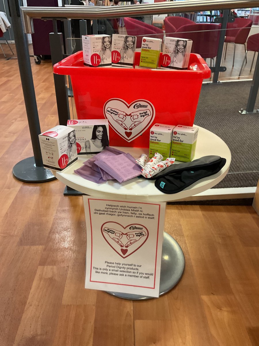 Packs containing free sanitary products are now available from all 18 libraries in the Caerphilly County Borough.