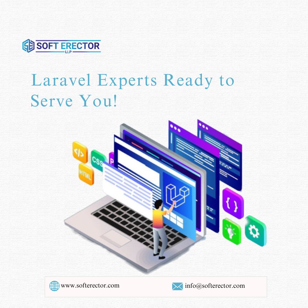softerector's tweet image. Laravel Experts Ready to Serve You!
🔗 softerector.com
✉️ info@softerector.com
☎️ +91 172 465 0859
#Laravel #webdevexperts #CustomWebsites #softerectorllp #mohali