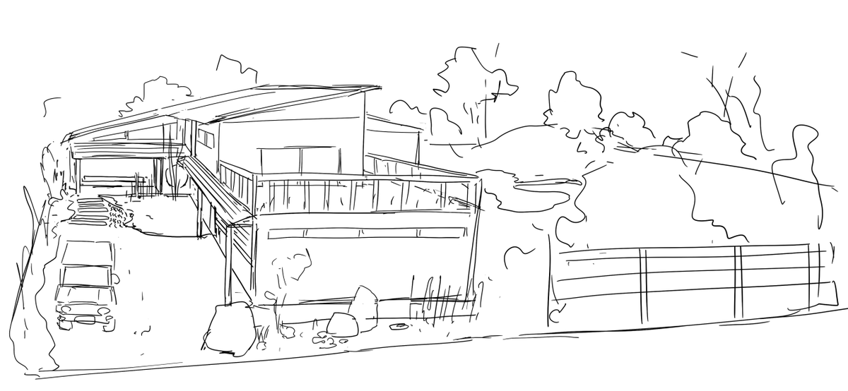 建てたい家を練っている(仕事もしている) 