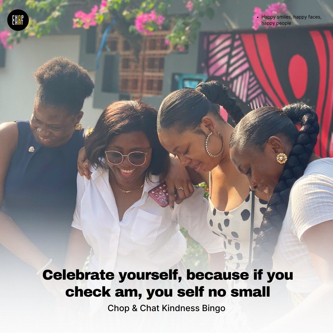 Celebrate your wins; either big or small,
because if you look closely, you once prayed for this, and here's a cheer to that

YOU ARE DOING AMAZING, Keep going!
#chopandchatng #lagosnigeria #freecounselinginnigeria #mentalhealthawarenessng #personalgrowth
