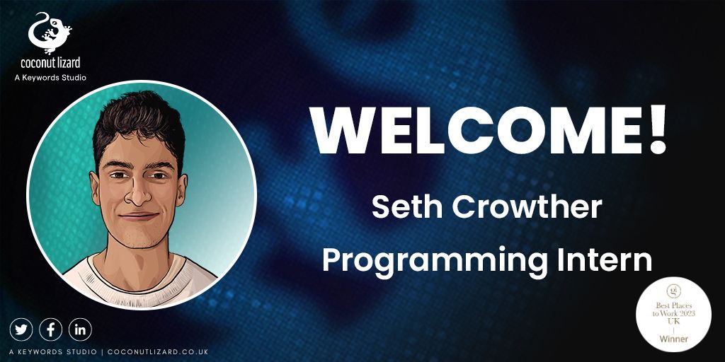 Welcome to the team, Seth Crowther our new Programming Intern!

To mark Seth starting, he's taken some time out to let us know what he loves about games, and also what attracted him to Coconut Lizard.

Take a look 👉 buff.ly/4dMOe5Q 

#GoTeam #KeywordsStudios