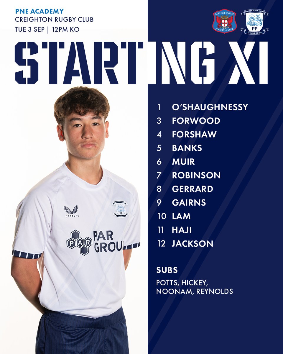 pnefcacademy's tweet photo. It's a young #PNEU19 side taking on Carlisle United in league action. 👊

#pnefc https://t.co/mMGMnv3AJb
