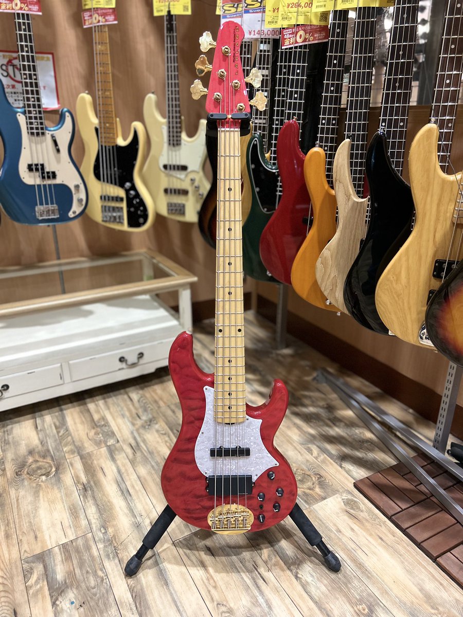 Lakland SK-569 tetsuya See Through Pink SKY LINE Series Electric